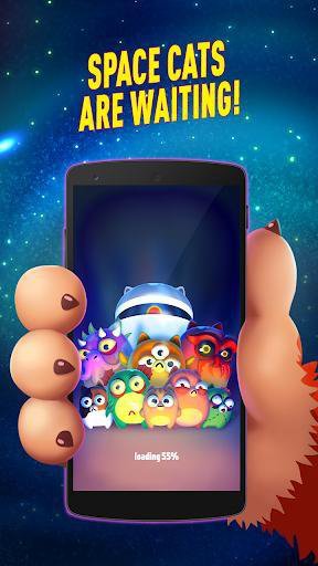 Space Cat Evolution: Kitty collecting in galaxy