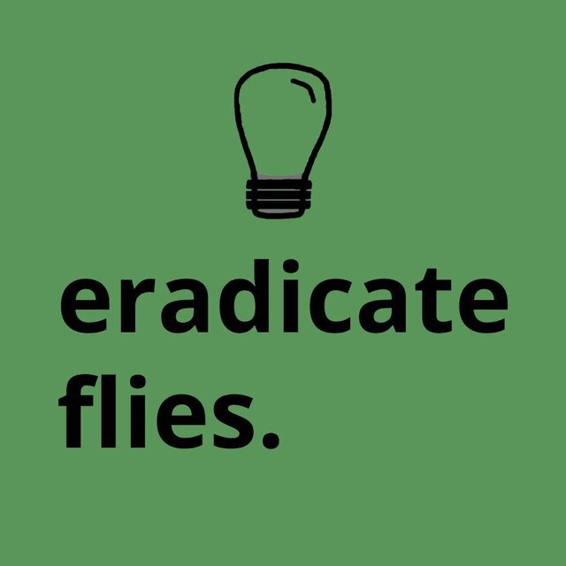 eradicate flies.
