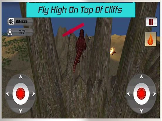 Flying Dinosaur Simulator - Velociraptor & spinosaurus Simulation FREE game