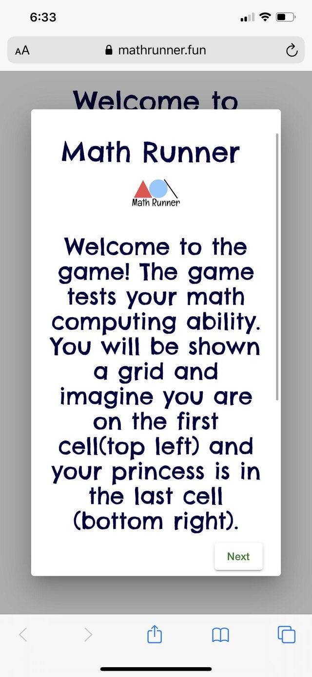 Math Runner