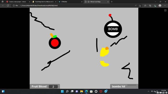 Worse Fruit Ninja