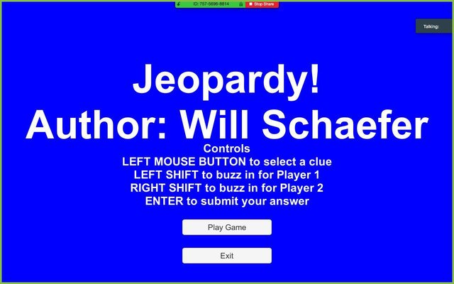 Will Schaefer Tuesday Jeopardy Clues
