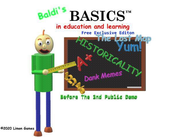Baldi's Basics Free Exclusive Edition The Lost Map
