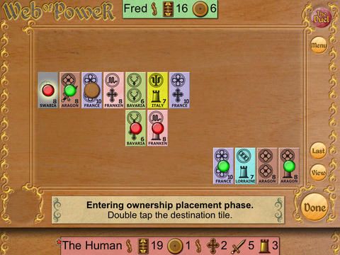 Michael Schacht's Web of Power Card Game: The Duel