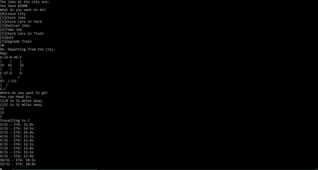 TrainWay Text Adventure