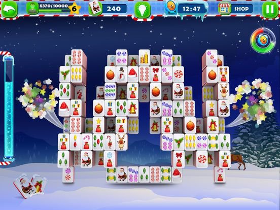 3D Santa Mahjong Solitaire