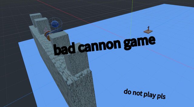 Bad cannon game