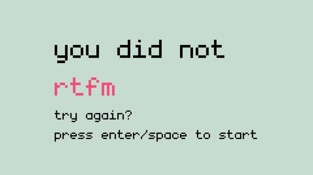 RTFM (LD49)