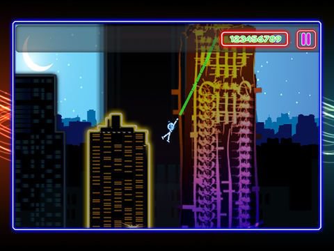 Neon City Swing-ing: Super-fly Glow-ing Rag-Doll with a Rope