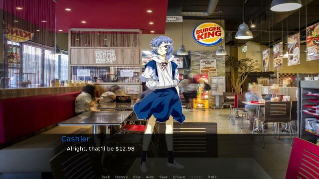 Rei Calls You a Nerd and Eats Burger King: The Game