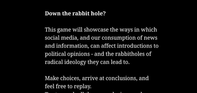 Down the rabbit hole?