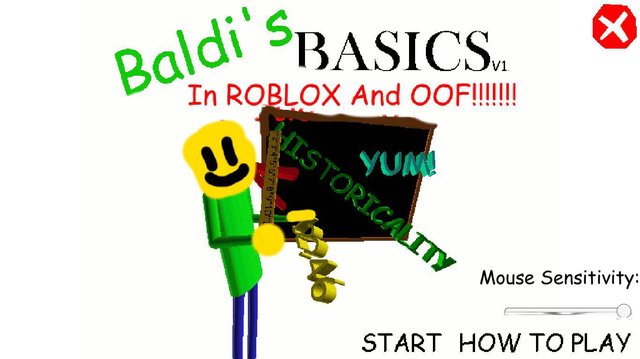 Baldi's Basics In ROBLOX And OOF!!!!!
