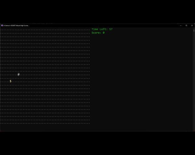 A Game in VB.NET about High Scores