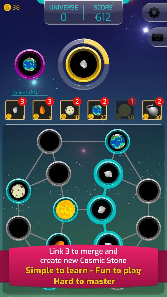 Cosmos Planner - Space Match 3 Puzzle 2018