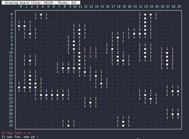 Console Minesweeper