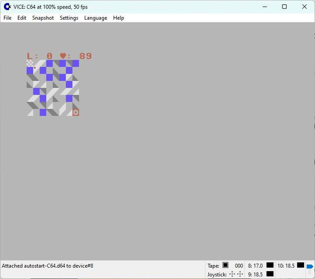 The Embryo of Marble Madness (C64) by rosdec