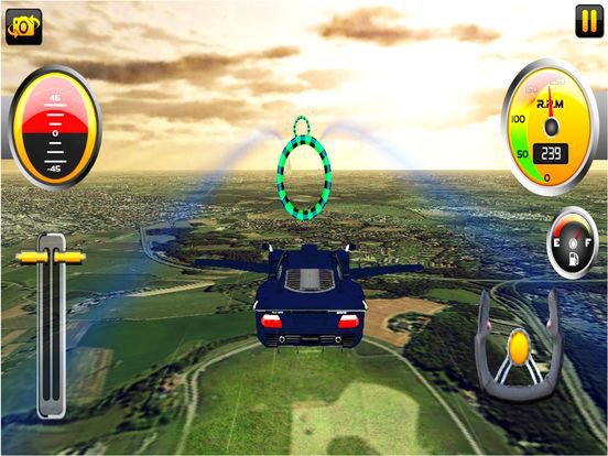 Extreme Car Flying Pilot pro