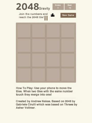 2048 Gravity