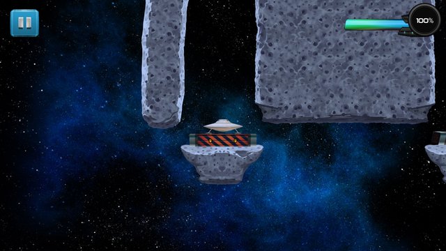 UFO Lander - lunar lander mission - explore cosmos