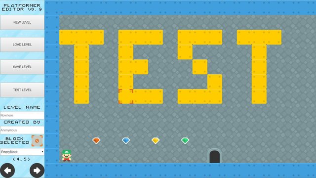 Platformer Editor