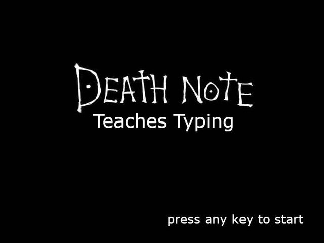 Death Note Teaches Typing