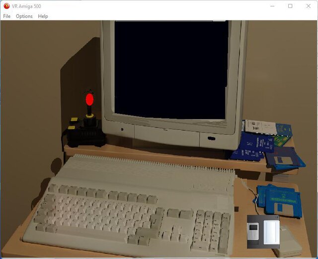 VR Amiga 500 emulator Interface