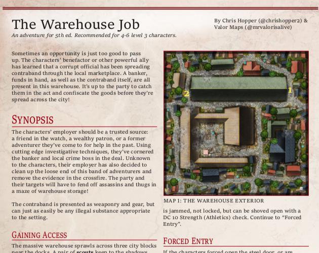 Mapvember Day 8: The Warehouse Job