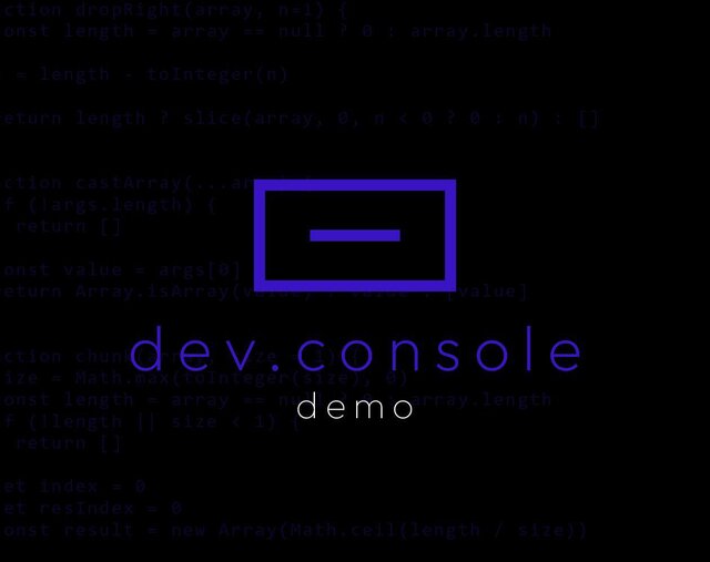 dev.console demo