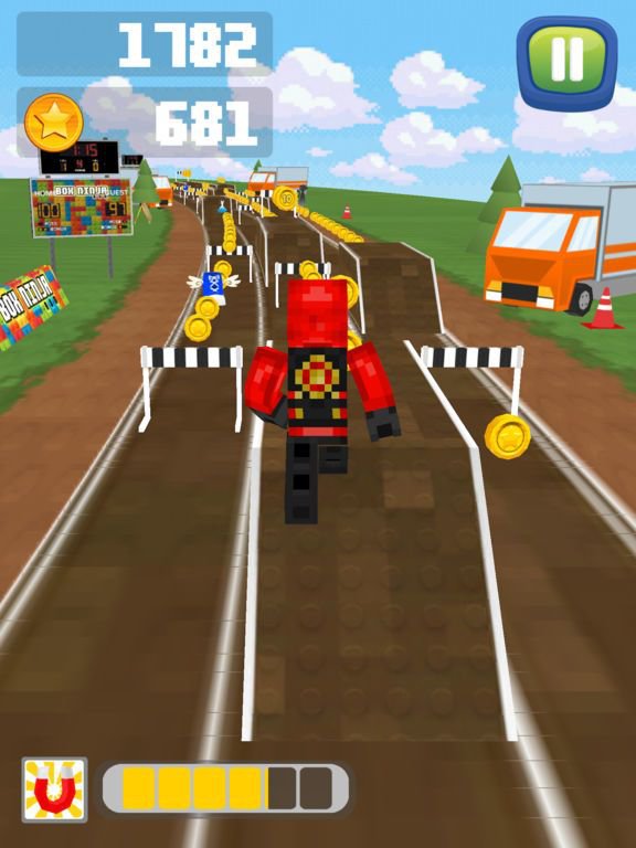3D Block Ninja Running