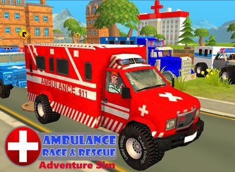 Ambulance Race & Rescue Adventure Sim 3D