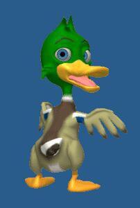 funny duck desktop pet