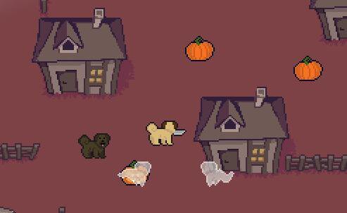 Pugs Slice Pumpkins