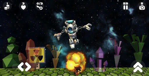 Space Robot Platform Game