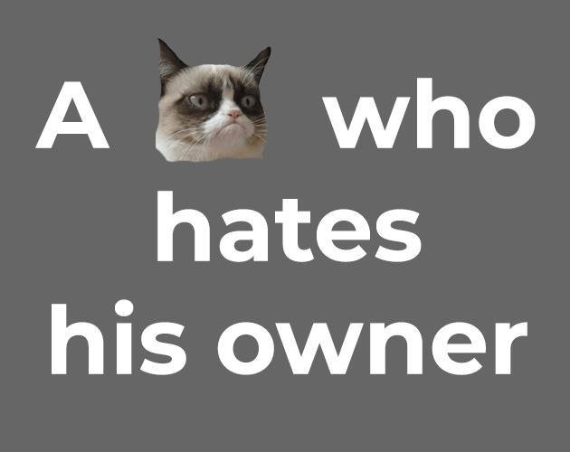 A cat who hates his owner