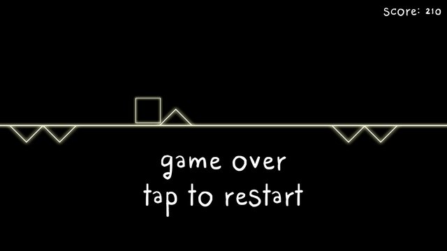 Infinite 2d line runner - avoid triangle obstacles - ready for release hypercasual game