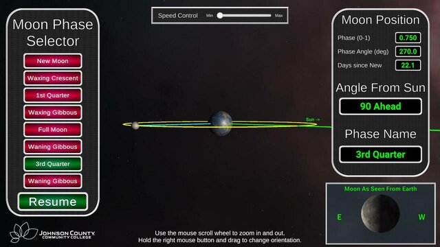 Lunar Phases Simulator
