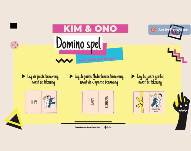Kim en Ono domino game